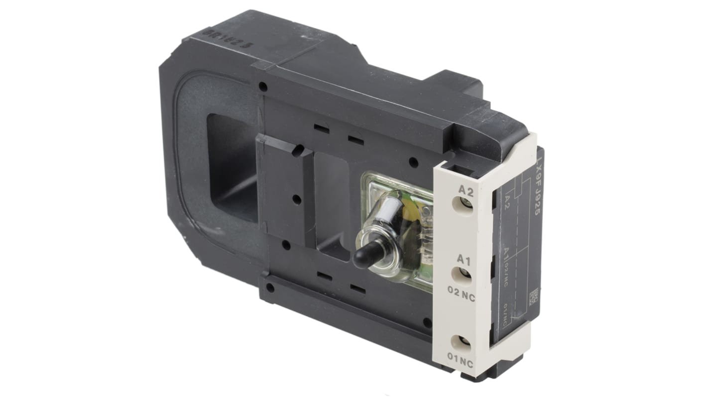 Bobina contattore Schneider Electric LX9FJ925 per DR5TE e LC1F400, 110 V c.a., 40...400 Hz, progettata per basso consumo.