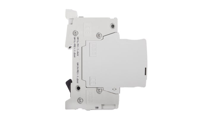 Modulo I/O ABB 2CTB815710R0100, unità soppressore di sovratensioni, montaggio su guida DIN, protezione fino a 160 A.