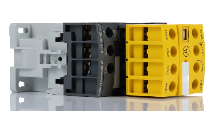 Contattore ABB Jokab 1SBL137082R1122 AFS, 3 poli, 25 A, montaggio su guida DIN, dimensioni 45x110.5x80 mm, IP20.