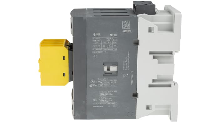 Contattore ABB Jokab 1SBL397082R1322 AFS, 3 poli, 3 NO, 125 A, 600 V AC, 100-250 V AC/DC, dimensioni 70x149x119.5 mm.