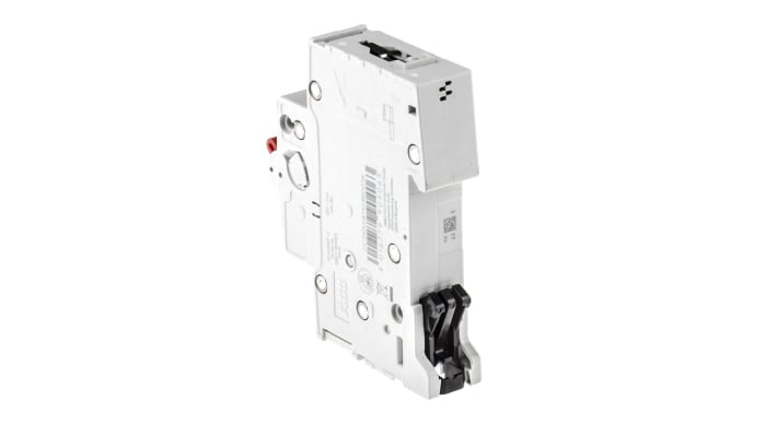 Interruttore di isolamento ABB SD201, unipolare, 16A, 60V DC/255V AC, montaggio su guida DIN, dimensioni 17.5mm x 69mm x 88mm.