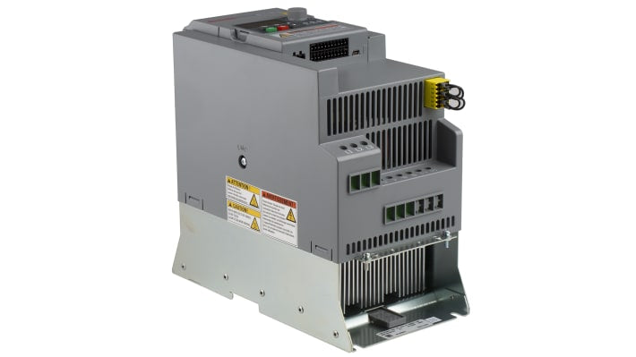 Inverter Bosch Rexroth EFC5610-5K50-3P4-MDA-7P-NNNNN-L1NN, trifase, 5,5 kW, montaggio su guida DIN, dimensioni 243x233x130 mm.
