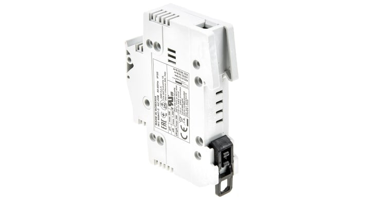 Interruttore di isolamento ABB 2CSM, 1 polo, 32 A, 690 V CA, montaggio su guida DIN, dimensioni 60x10x80 mm.