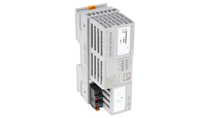 Controller logico Phoenix Contact PLCnext AXC F 2152 (cod. 2404267) per I/O Axioline F. Con 2 interfacce Ethernet, programmazione in C++, resistente a temperature da -25°C a 60°C.