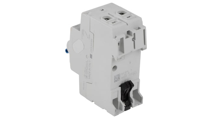 Interruttore differenziale ABB Tipo A, 2 poli, 25A, 30mA, montaggio su guida DIN, tensione 230/400V, LED indicatore.