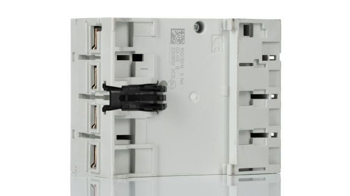 Interruttore differenziale ABB 4 poli, 80A, 30mA, montaggio su guida DIN, dimensioni 70 x 85 x 69 mm, con pulsante di test.
