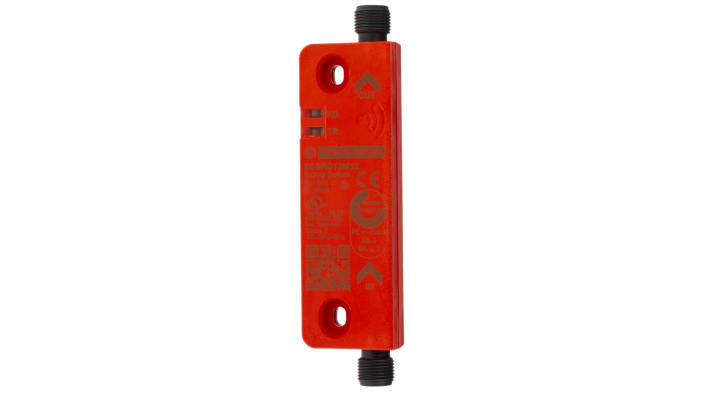 Interruttore di sicurezza RFID Telemecanique Sensors XCSRC12M12, 24V cc, M12. 2 contatti NO, protezione IP67 per automazione industriale.