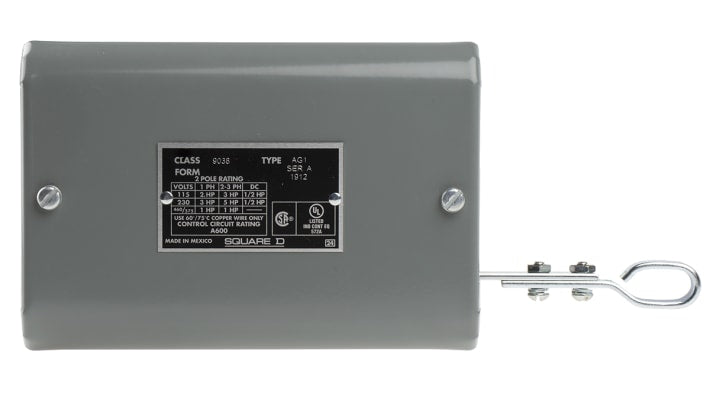 Interruttore a galleggiante Telemecanique Sensors 9038AG1, corpo in acciaio verniciato, montaggio su supporto, uscita 4 NC DPST.