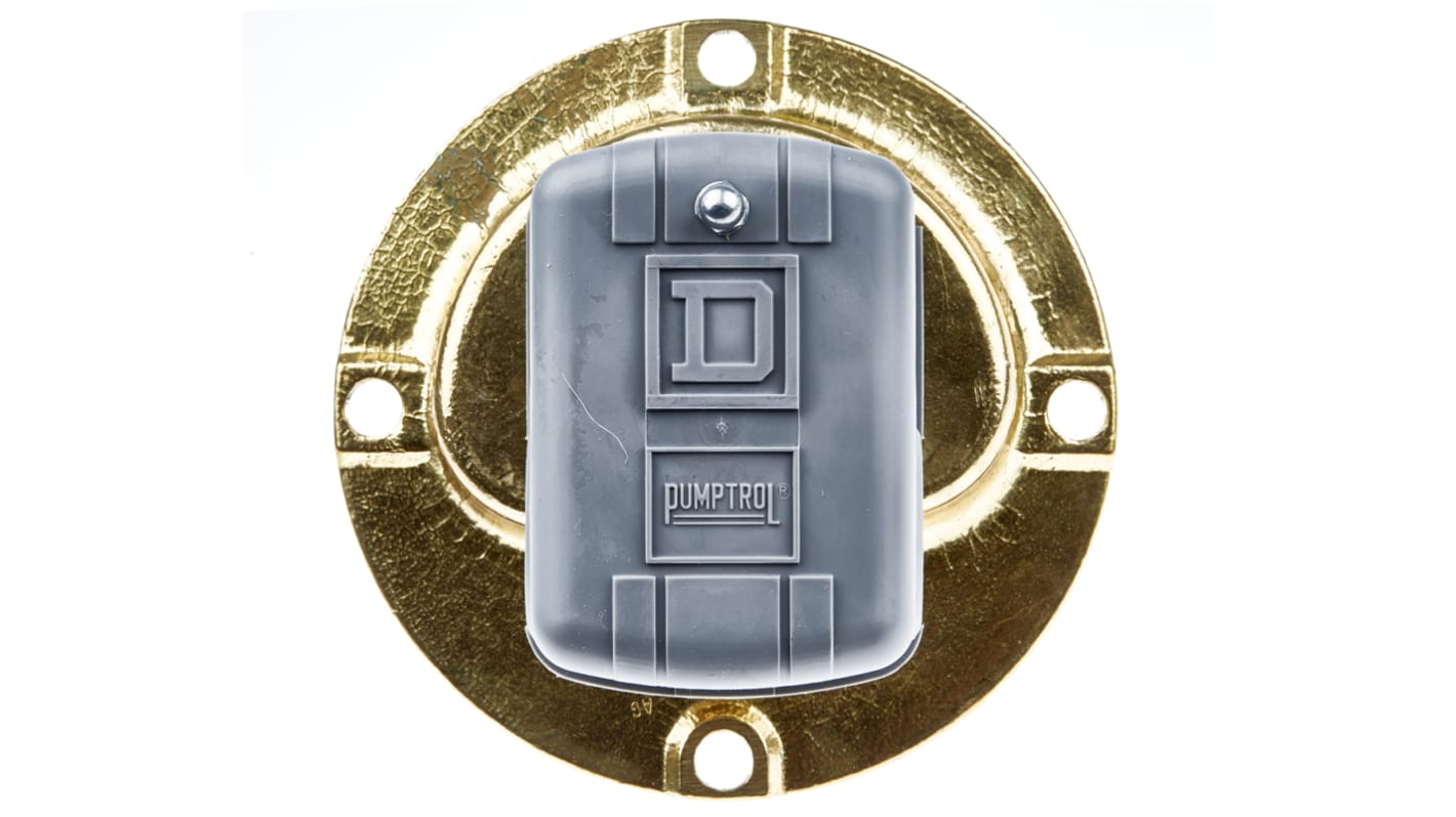 Interruttore a galleggiante Telemecanique Sensors 9037EG9 in polipropilene, montaggio su flangia, 2 NC DPST, tensione massima 230 V.