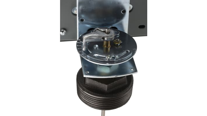 Interruttore a galleggiante Telemecanique Sensors 9038CG36Z20, corpo in acciaio verniciato, montaggio a vite, uscita 4 NC DPST, temperatura operativa -22 a 220 F.