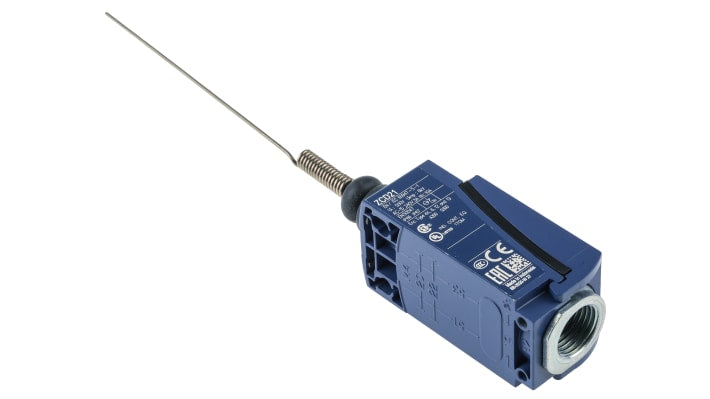 Interruttore di fine corsa Telemecanique Sensors XCKD2106P16, configurazione 1 NC + 1 NA, protezione IP66/IP67, dimensioni 31mm x 30mm x 65mm.