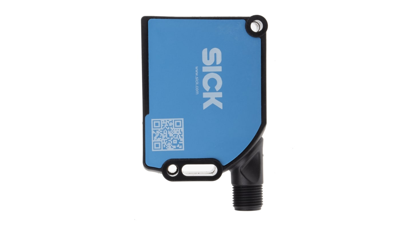 Sensore di contrasto LED Sick KTS-MB81141142ZZZZ, rilevamento fino a 13 mm, uscita Push-pull, montaggio a pannello.