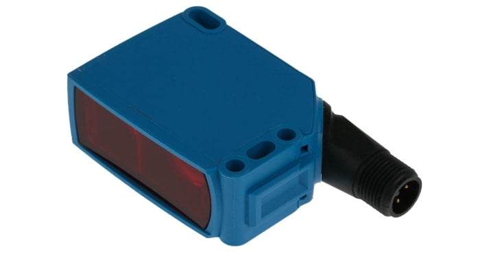 Sensore fotoelettrico Sick WTB16P-24161120A00, rettangolare, rilevamento 10 mm a 1 m, montaggio a pannello, IP66/IP67.
