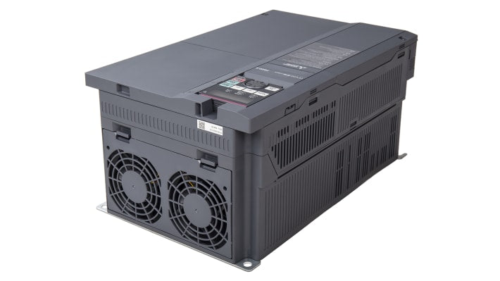 Inverter Mitsubishi Electric FR-F840-00620-E2-60, 30 kW, 3 fasi, montaggio a parete, dimensioni 400x250x190 mm.