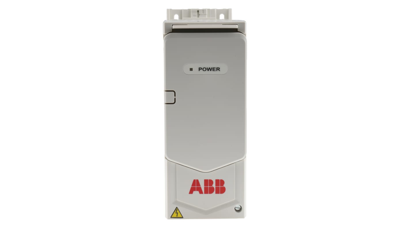 Inverter ABB ACS480-04-03A4-4+J424+OL540, potenza 1,1 kW, montaggio a parete, dimensioni 207,1 x 73 x 223 mm, comunicazione ModBus.
