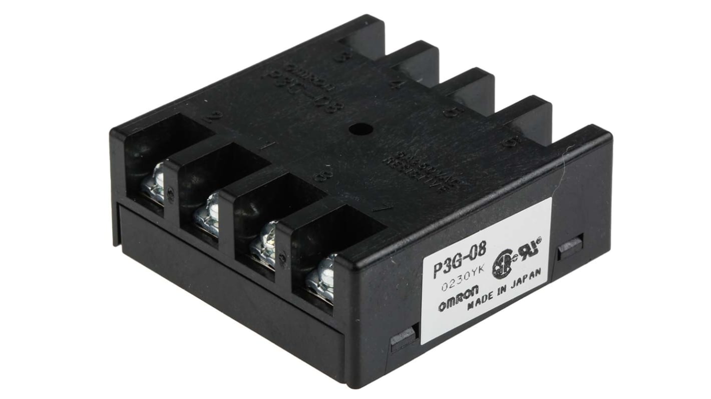 Connettore femmina Omron P3G-08 a 8 pin per automazione industriale. Morsetti a vite, resistenza a vibrazioni, 6A.