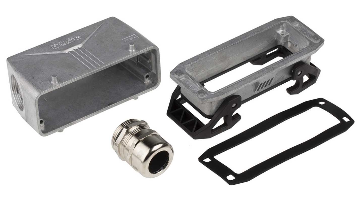 Kit connettore alimentazione Phoenix Contact 1416359, 24 posizioni, 16A, 500 V, connettori femmina e maschio, orientamento laterale.