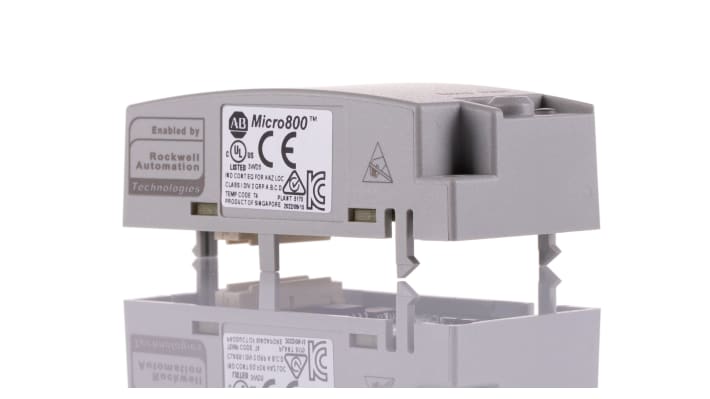 Allen Bradley 2080-MEMBAK-RTC2, CPU PLC Micro800 per backup memoria, dimensioni 31,5 x 20 x 62 mm, installazione a morsettiera.