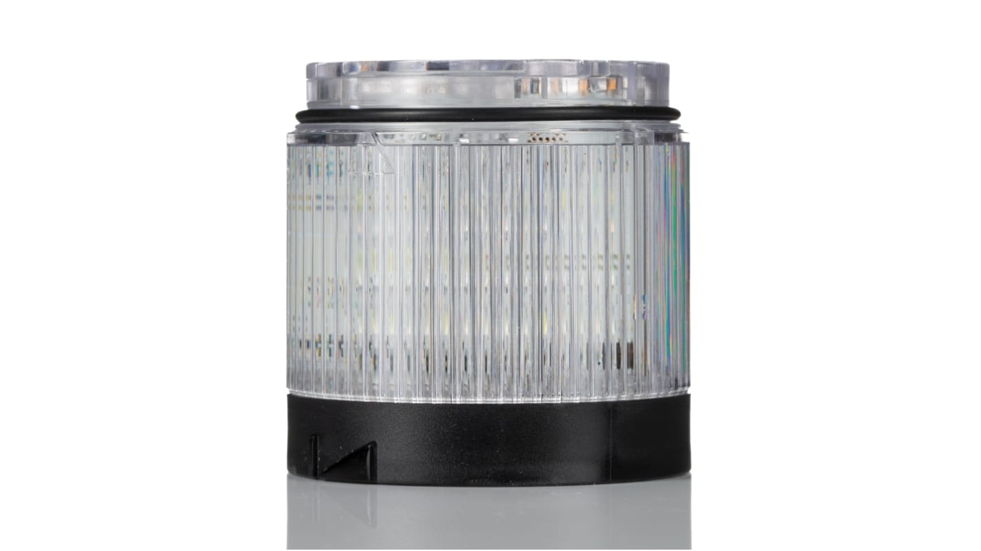 Torretta di segnalazione Allen Bradley 856T-BB7, LED bianco, montaggio su base, IP67, altezza 77 mm, alimentazione 24 V.