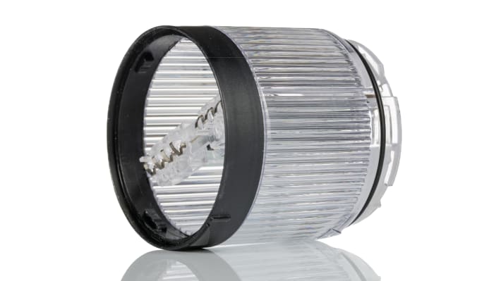 Torretta di segnalazione Allen Bradley 856T-BB7, LED bianco, montaggio su base, IP67, altezza 77 mm, alimentazione 24 V.