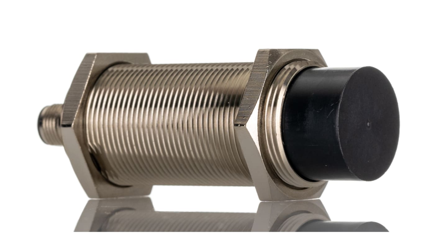 Sensore di prossimità cilindrico PNP Omron E2E-X50MB1TL30-M1, tecnologia induttiva, gamma di rilevamento 50 mm, IP67.