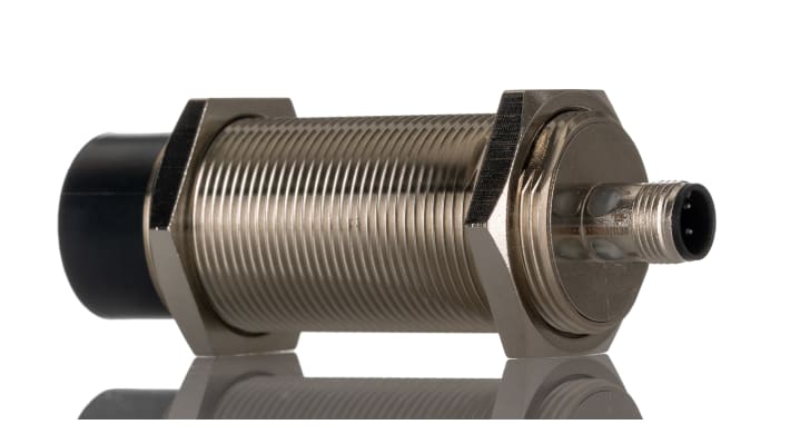 Sensore di prossimità cilindrico PNP Omron E2E-X50MB1TL30-M1, tecnologia induttiva, gamma di rilevamento 50 mm, IP67.