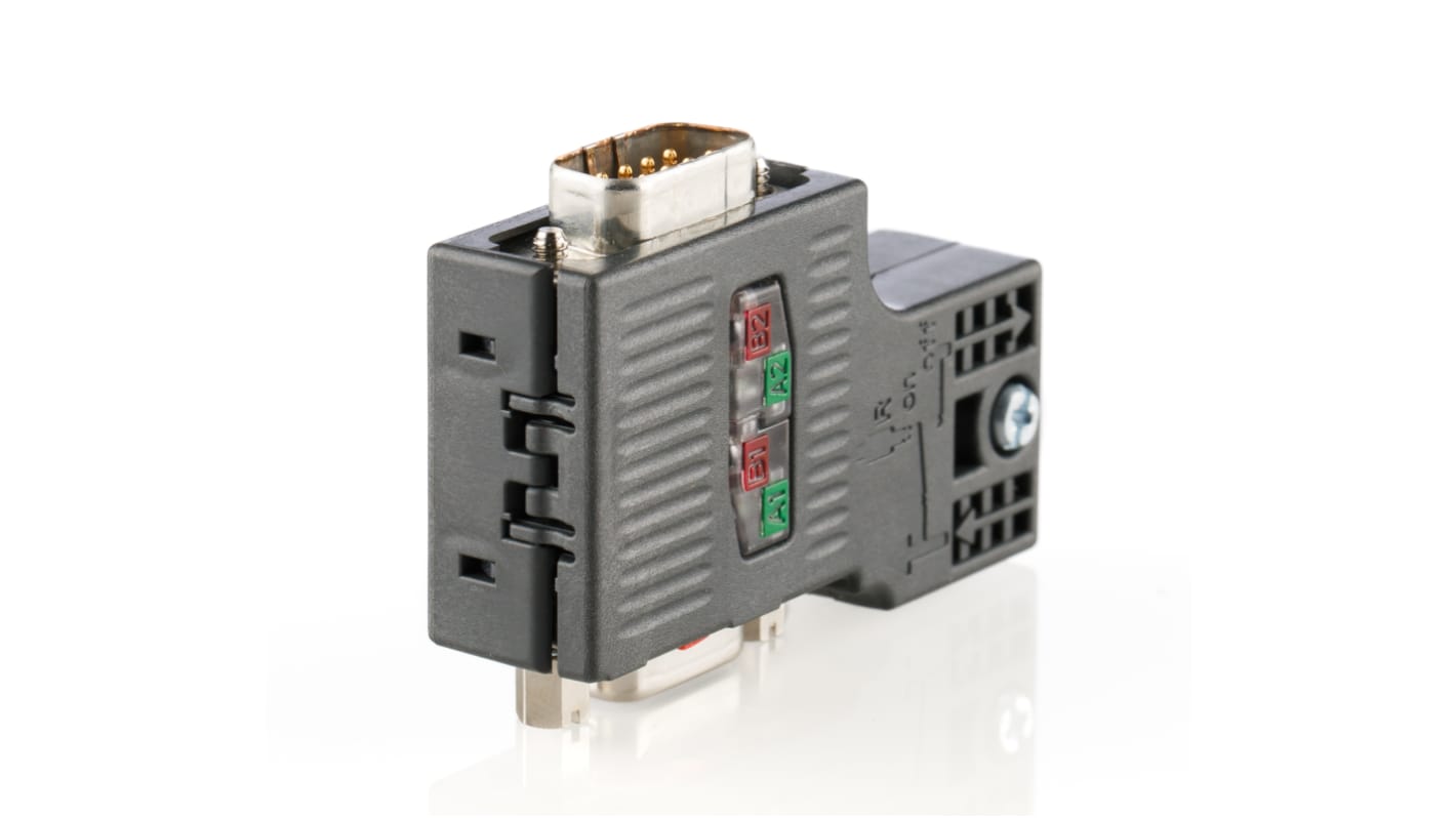 Connettore maschio Siemens 6ES7972-0BB52-0XA0 per cavo bus PROFIBUS, 12Mbit/s, resistente e sicuro.