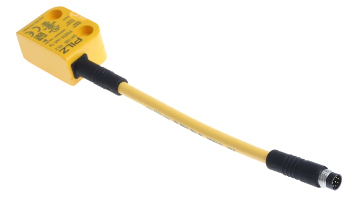 Interruttore di sicurezza senza contatto Pilz 541110, tecnologia transponder, dimensioni 26.4mm x 18mm x 37mm, grado di protezione IP67.