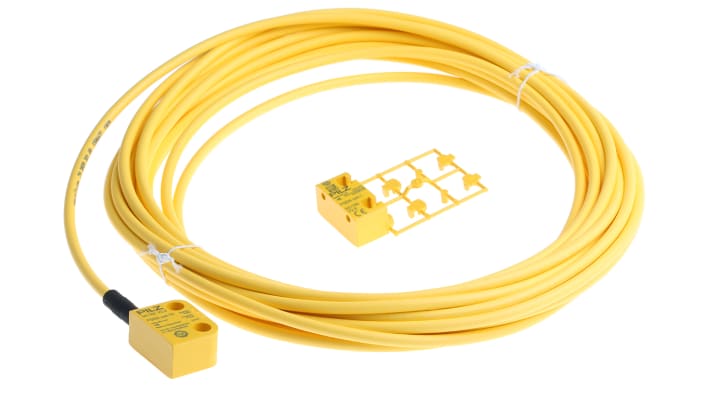 Interruttore di sicurezza senza contatto Pilz 541112, tecnologia transponder, 24V cc, dimensioni 26.4mm x 18mm x 37mm, protezione IP67.