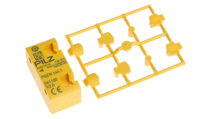 Interruttore di sicurezza senza contatto Pilz 541211, tecnologia transponder, dimensioni 26.4mm x 18mm x 37mm, grado di protezione IP67.