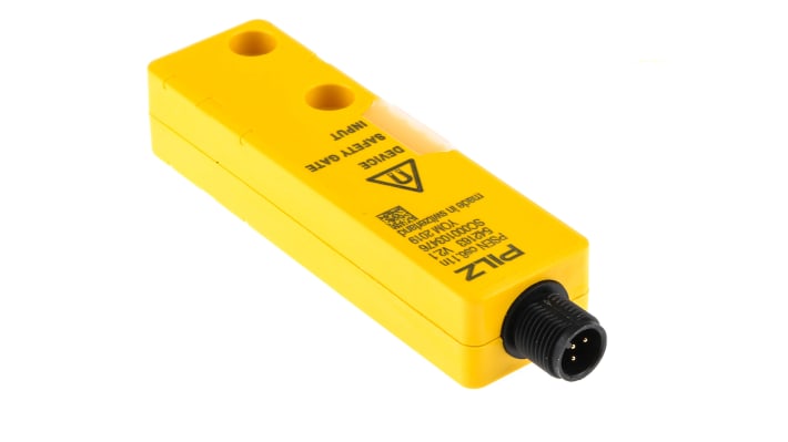 Interruttore di sicurezza senza contatto Pilz 542113, tecnologia transponder, connessione M12, protezione IP66/IP67, dimensioni 101.6 x 26.4 x 19 mm.