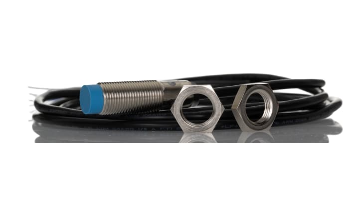 Sensore di prossimità cilindrico NPN Sick IME12-04NNOZW2K, M12, 4 mm di rilevamento, IP67, montaggio non a filo, 44 mm di lunghezza.