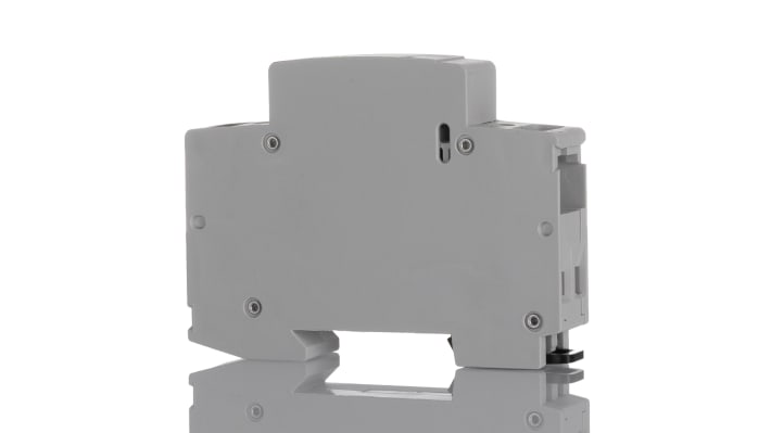 Contattore ABB 1SBE121111R0102, 2 poli, 20 A, 24 V, dimensioni 18x65x85 mm, per applicazioni modulari, protezione sovratensioni.