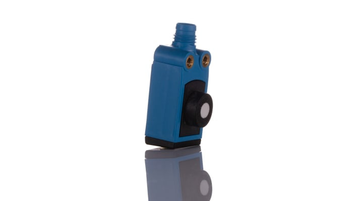 Sensore di prossimità NPN Sick UC4-13345, tecnologia a ultrasuoni, rilevamento fino a 13.150 mm, IP65/IP67, dimensioni 16.7x16x40.1 mm.