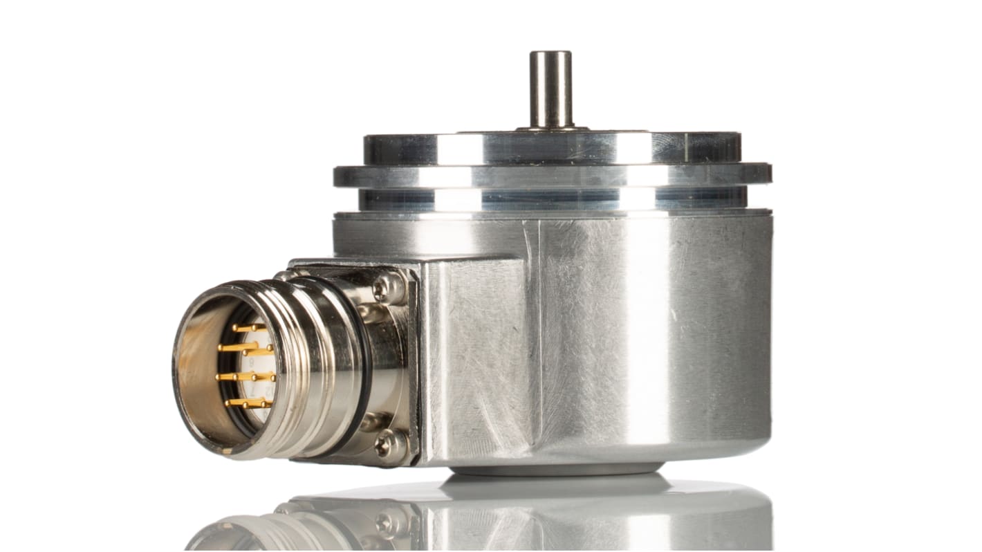 Encoder incrementale Sick DBS60E-S1FA00100, 100 impulsi/giro, montaggio a flangia, diametro 58 mm, protezione IP65.