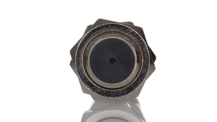 Sensore di prossimità induttivo cilindrico Omron E2A-M12KS04-M1-B1-4, uscita PNP, campo di rilevamento 4 mm, IP67.