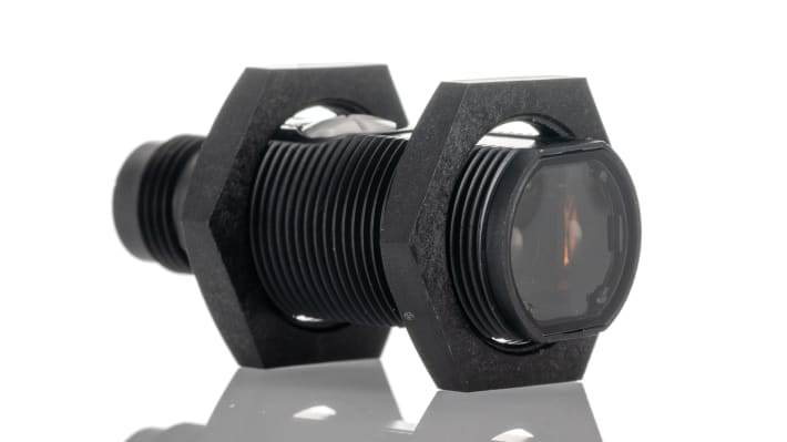 Sensore fotoelettrico Omron E3F1-RP21 cilindrico retroriflettivo 3m PNP per macchinari industriali
