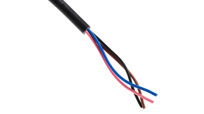 Cavo e connettore Omron EE-1006 2M per sensori, lunghezza 2m, tensione 50 V c.c., corrente 3 A, temperatura -10/+75 °C. Compatibile con vari modelli.