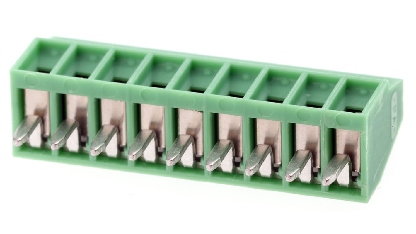 Morsettiera Phoenix Contact Femmina 9 vie 320V 2.54mm - MPT 0,5/9-2,54: compatibile con circuiti stampati, 6A, ideale per automazione industriale.