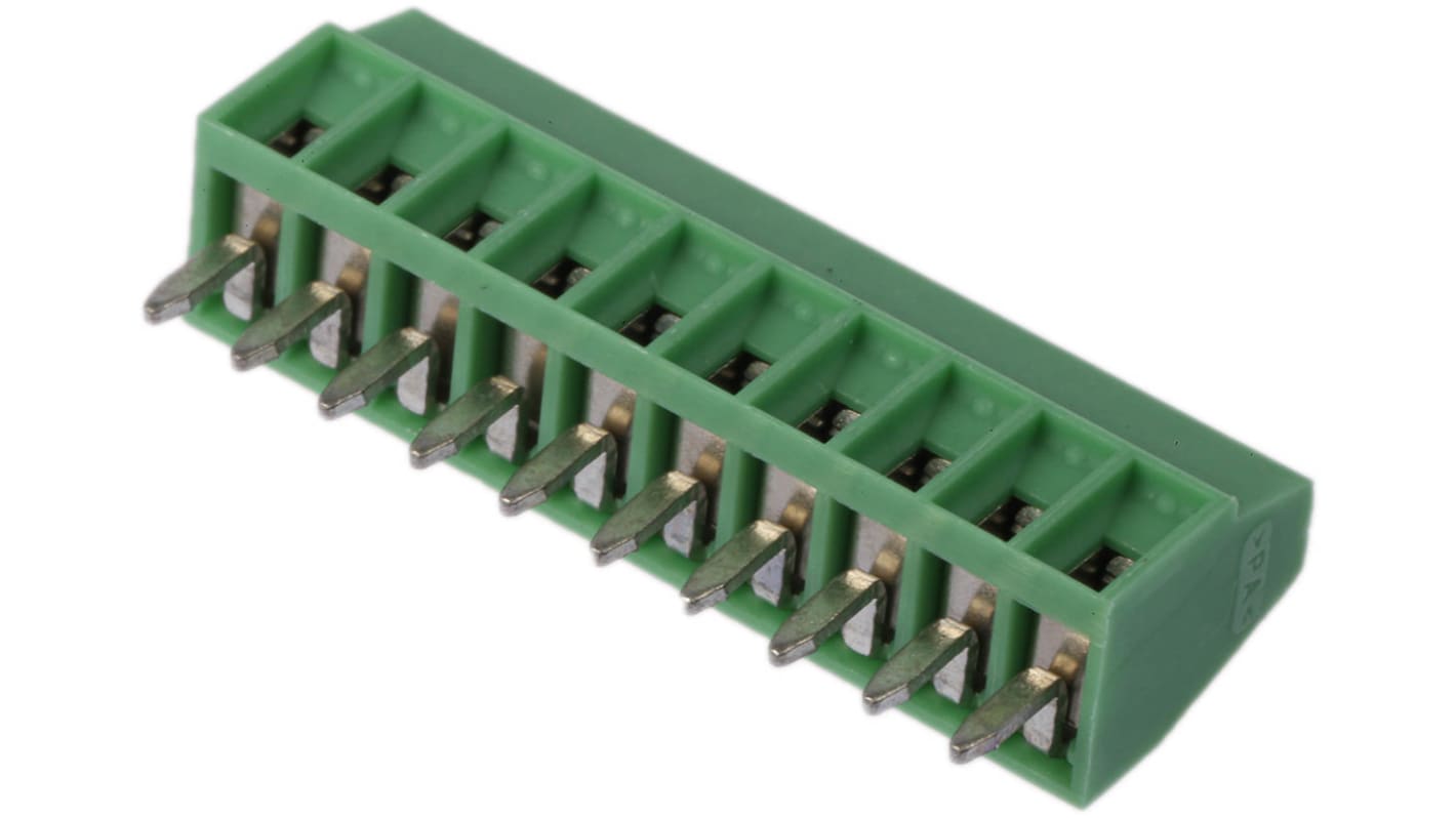 Morsettiera Femmina 10 vie Phoenix Contact 1725737 - Connettore elettronico per circuito stampato. Design compatto e resistente, ideale per collegamenti rapidi e sicuri. UL 94-V0, VDE approvato.