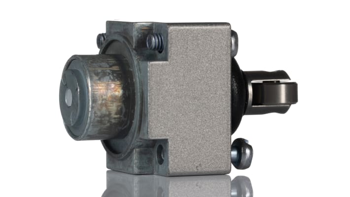Interruttore di fine corsa Telemecanique Sensors ZCKE629, tipo a pistone a rullo, contatti ad apertura positiva, per applicazioni industriali.