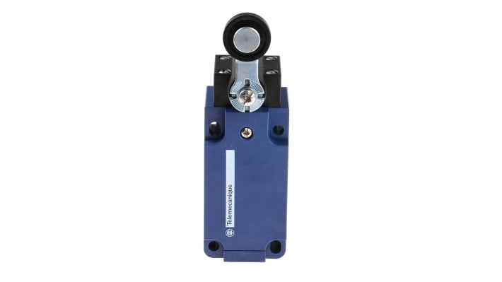 Interruttore di fine corsa leva NO/NC Telemecanique Sensors XCKS131, IP65, 240V, 3A, dimensioni 72.5mm x 40mm x 36mm.