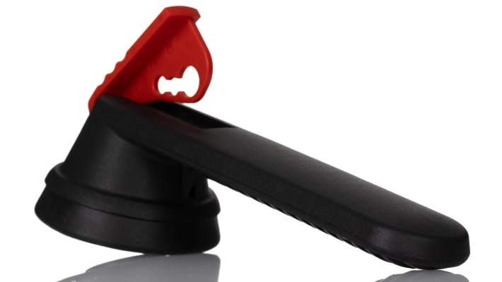 Manopola rotante ABB per interruttore automatico di potenza, lunghezza 145 mm, colore nero, grado di protezione IP65, compatibile con aste di 12 mm.