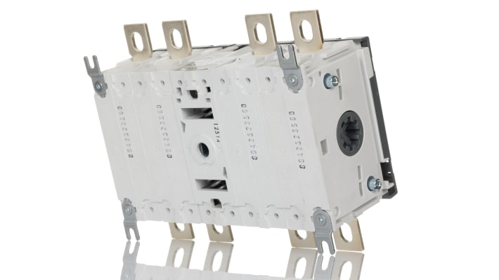 Sezionatore interruttore ABB OT250E22P, 4 poli, corrente 250 A, montaggio su base, dimensioni 82.5 mm x 185.5 mm x 150 mm.