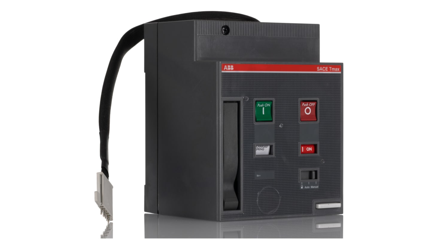 Operatore motore ABB per MCCB, codice 1SDA060398R1, tensione 220-250 V, design compatto per installazione semplice.