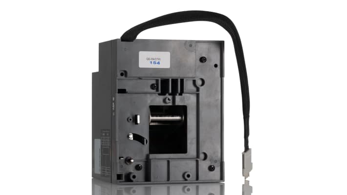 Operatore motore ABB per MCCB, codice 1SDA060398R1, tensione 220-250 V, design compatto per installazione semplice.