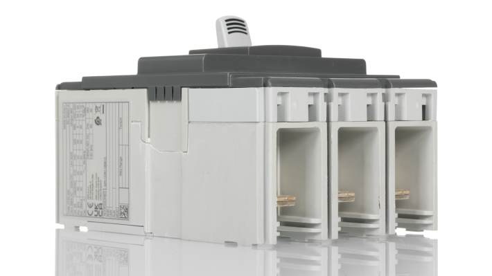 Interruttore magnetotermico ABB XT3S 250 TMG, 250A, 3 poli, montaggio fisso, dimensioni 70x105x150mm.