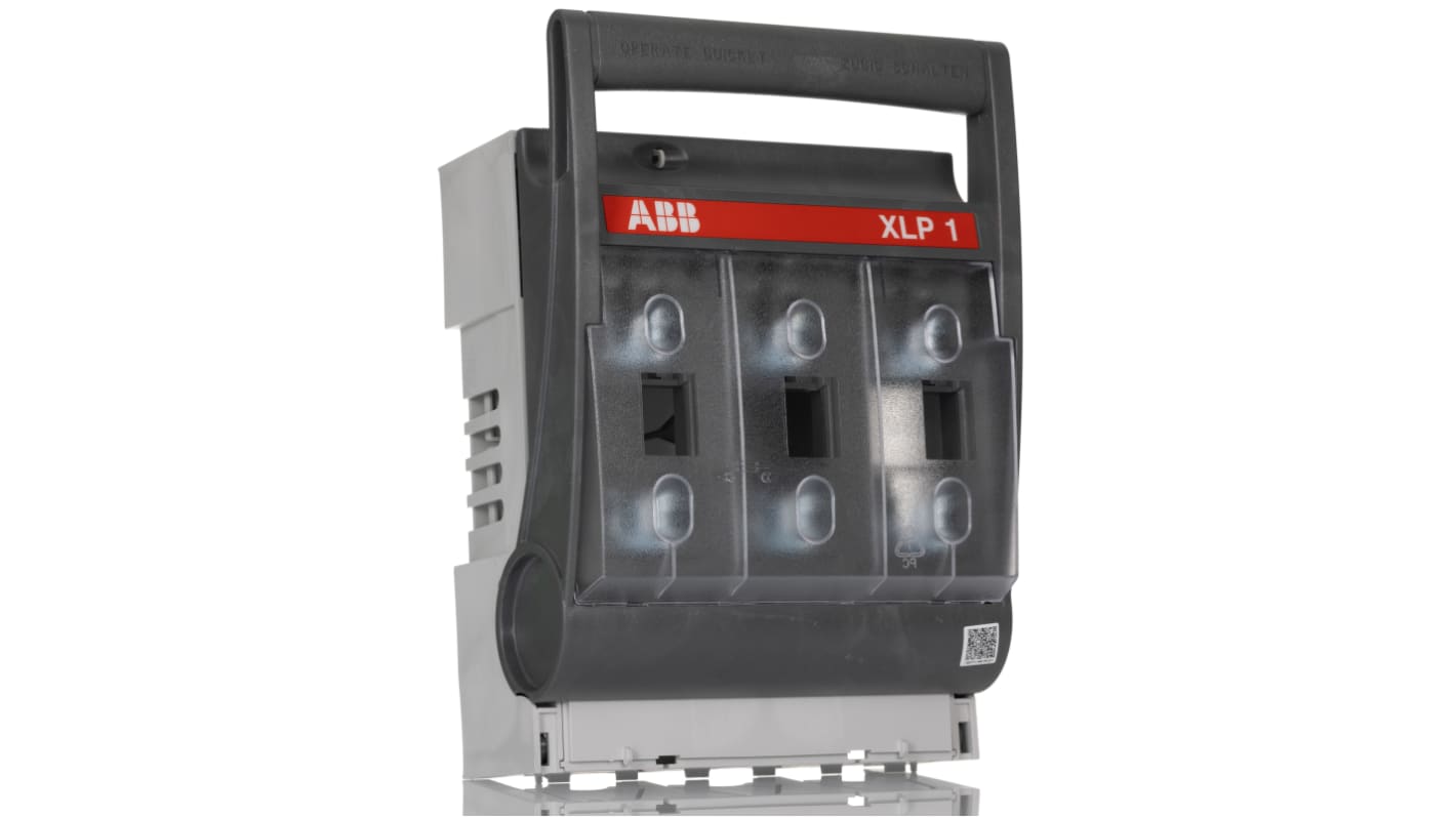 Sezionatore portafusibili NC ABB, 250A, 3 poli, montaggio su base, per quadri elettrici, serie XLP1.