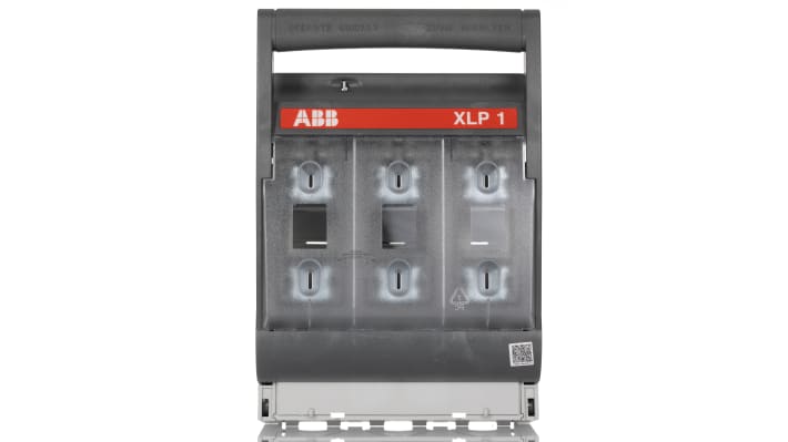 Sezionatore portafusibili NC ABB, 250A, 3 poli, montaggio su base, per quadri elettrici, serie XLP1.