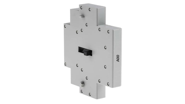 Interblocco meccanico Allen Bradley 100-MCA00 per moduli di contattori Serie 100C e 700-CF, compatibile con diverse dimensioni.